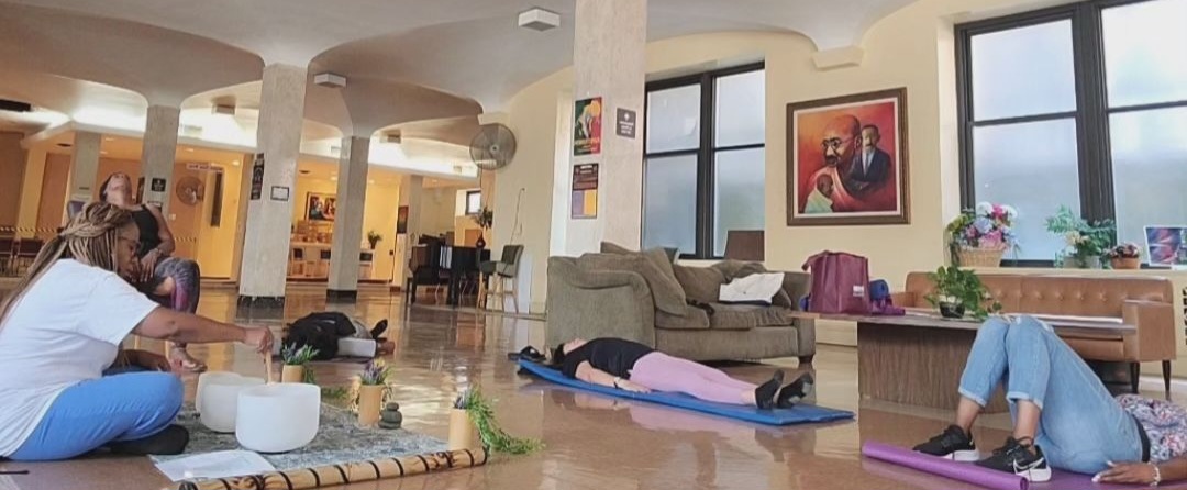 Yoga and stretching workshop